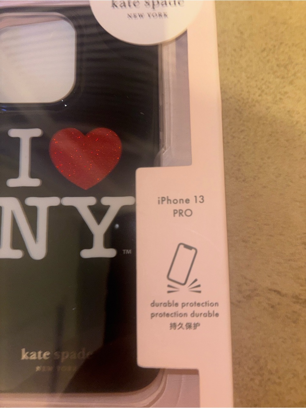 kate spade Black I ♥ NY iPhone 13 Pro Case - Picture 4 of 4